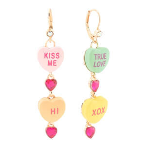 BETSEY JOHNSON Sweetheart Drop Earrings